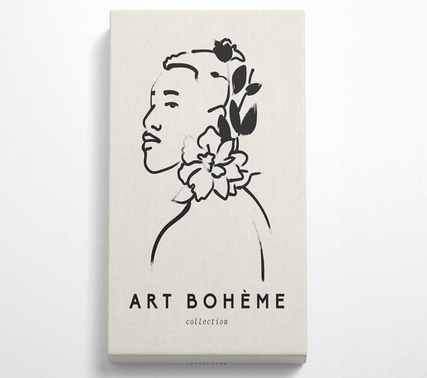 Frau mit Blumen
