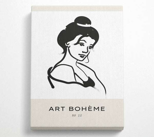  A Canvas Print of Tyed Up Hair Canvas Print