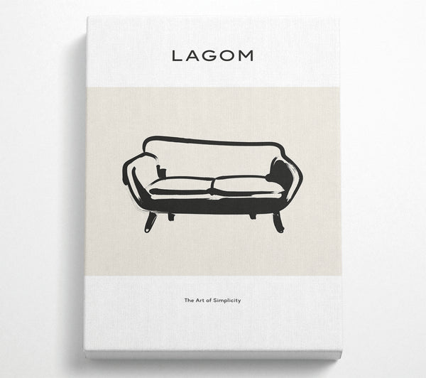  A Canvas Print of Simple Furniture Canvas Print