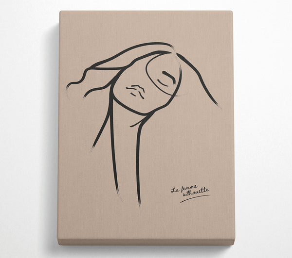  A Canvas Print of La Femme Lines Canvas Print