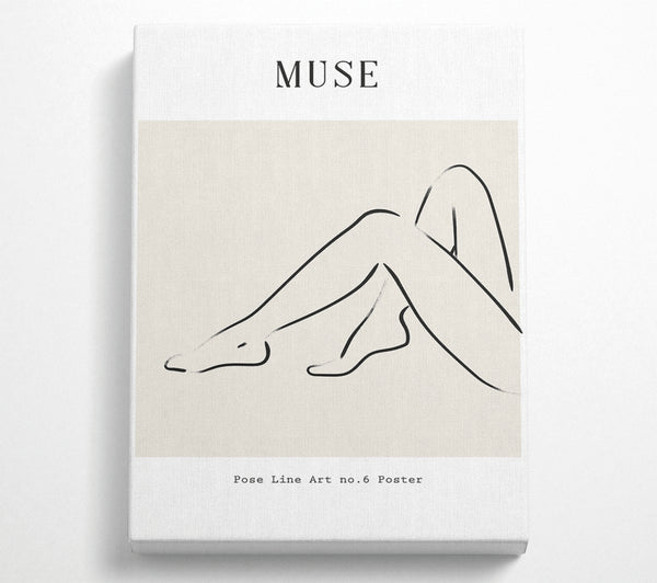  A Canvas Print of Knees Up Canvas Print