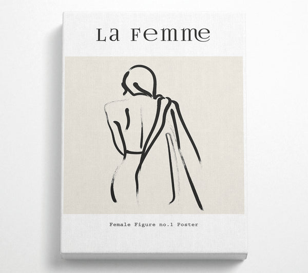  A Canvas Print of Female Figure Canvas Print