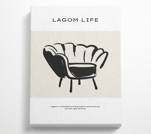  A Canvas Print of Lagom Meaning Canvas Art