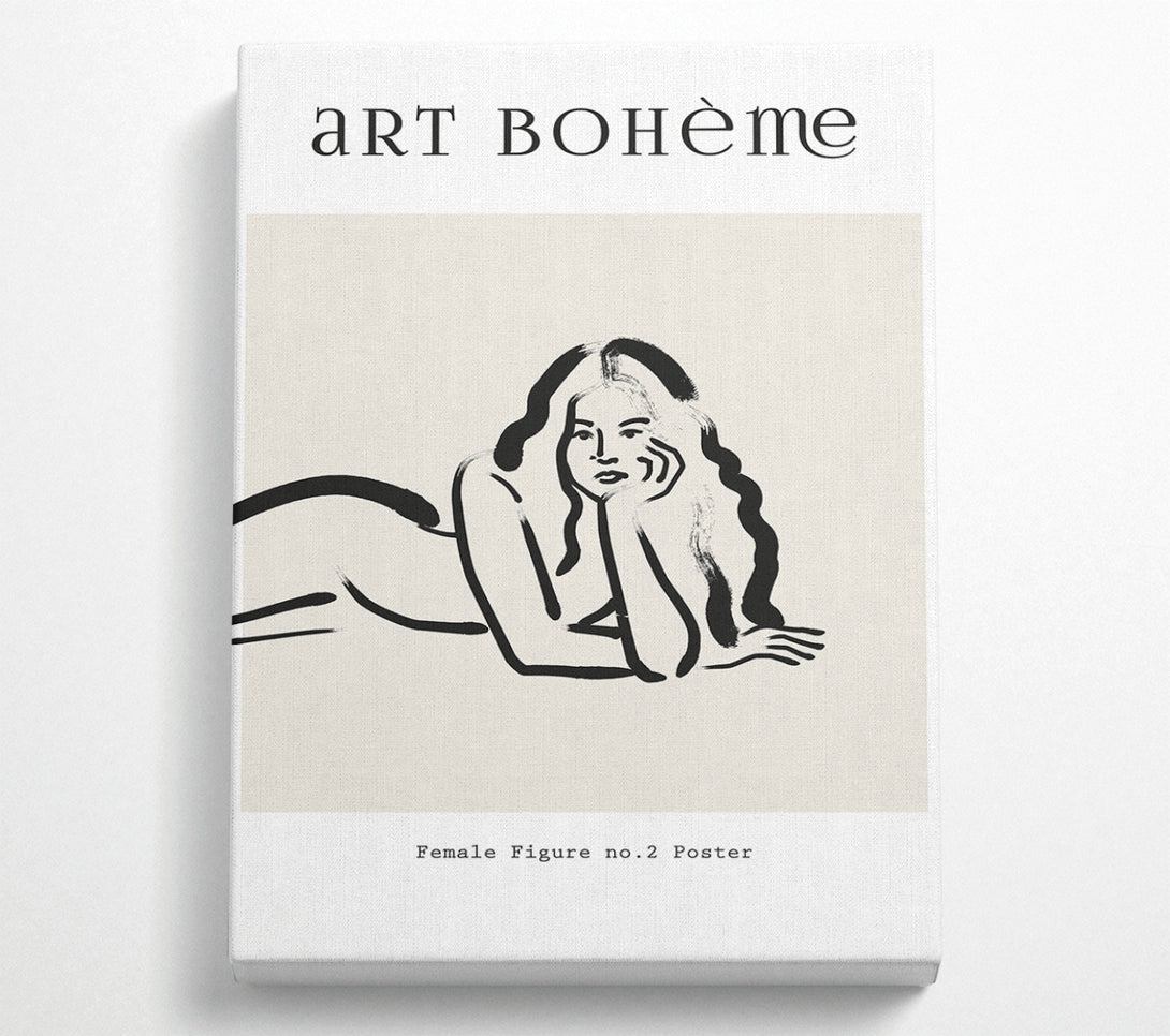  A Canvas Print of Female Figure Pose Canvas Print