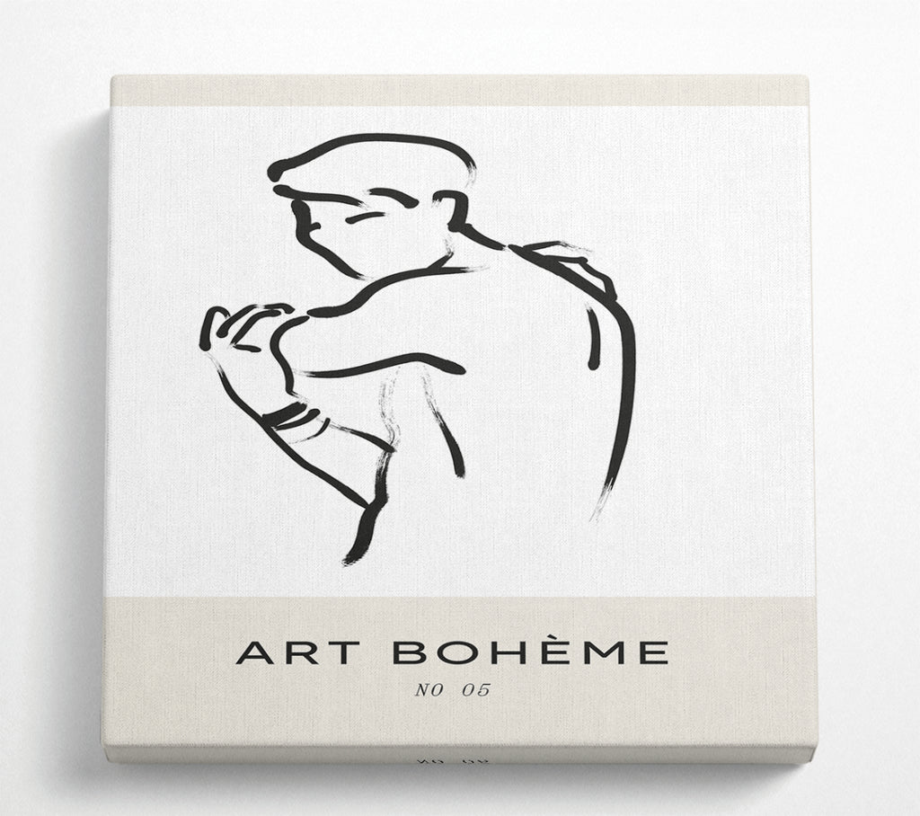 A Square Canvas Print Showing Over The Shoulder Square Wall Art