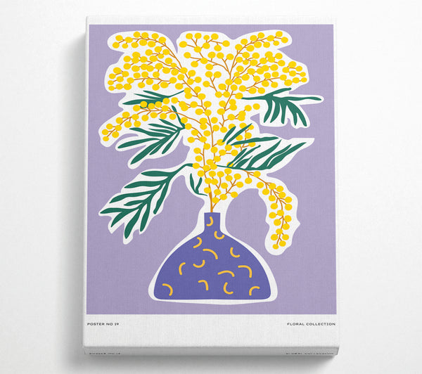  A Canvas Print of Lavender On Flowers Canvas Print