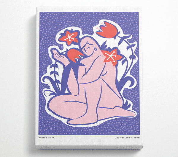 Lila Frau Blume