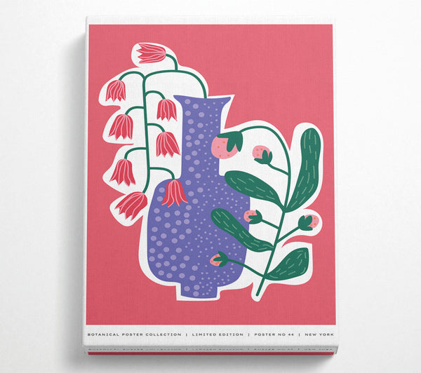 Lila Blumenvase