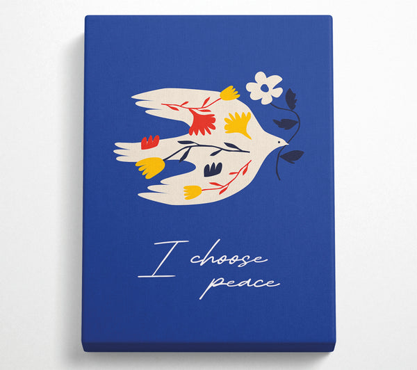  A Canvas Print of I Choose Peace Canvas Wall Art