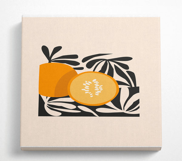 A Square Canvas Print Showing Hello Pumpkin Square Wall Art