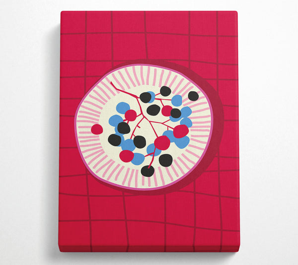 A Canvas Print of Berries On A Plate Canvas Wall Art