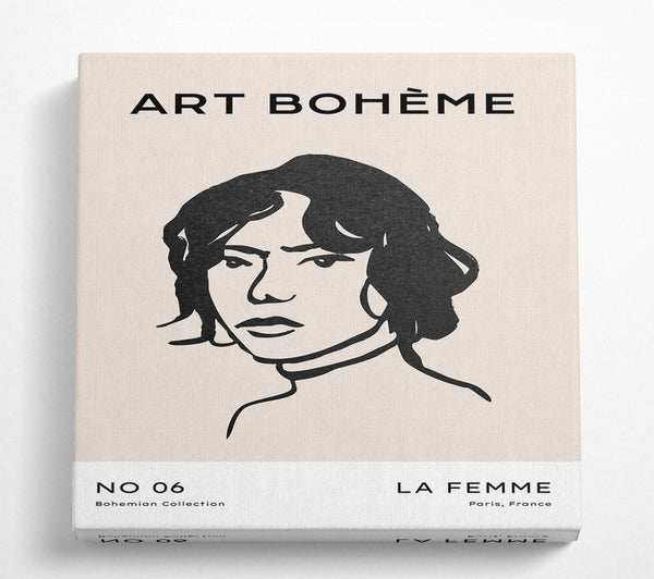 A Square Canvas Print Showing La Boheme Square Wall Art