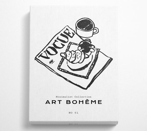 A Canvas Print of Vogue Pastry Illustration Canvas Wall Art