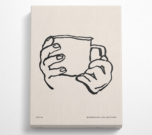  A Canvas Print of Cup In Hands Canvas Art