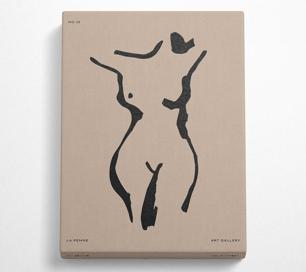  A Canvas Print of Natural Form Beige Canvas Print