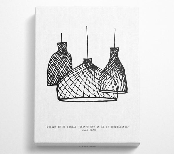  A Canvas Print of Trio Of Lampshades Canvas Art