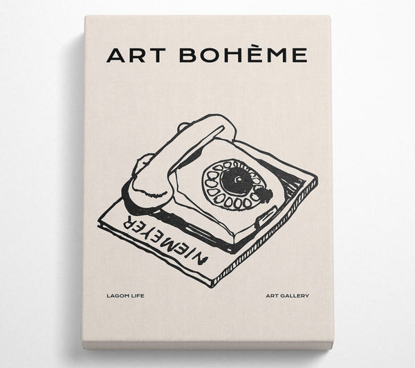  A Canvas Print of Retro Phone Canvas Print