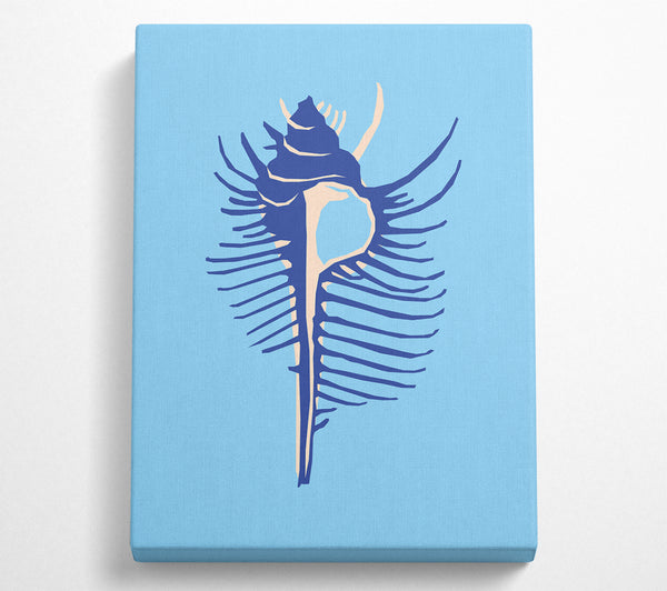  A Canvas Print of Big Blue Shell Canvas Art