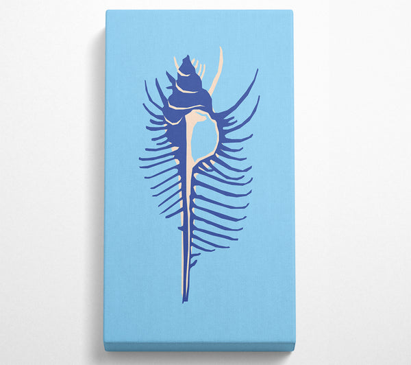 Große blaue Muschel