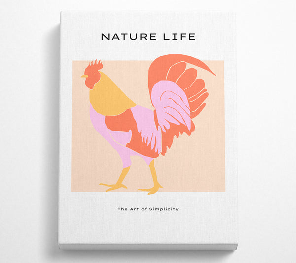  A Canvas Print of The Walking Cockerel Canvas Wall Art