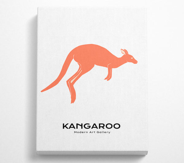  A Canvas Print of Kangaroo Bounce Canvas Print