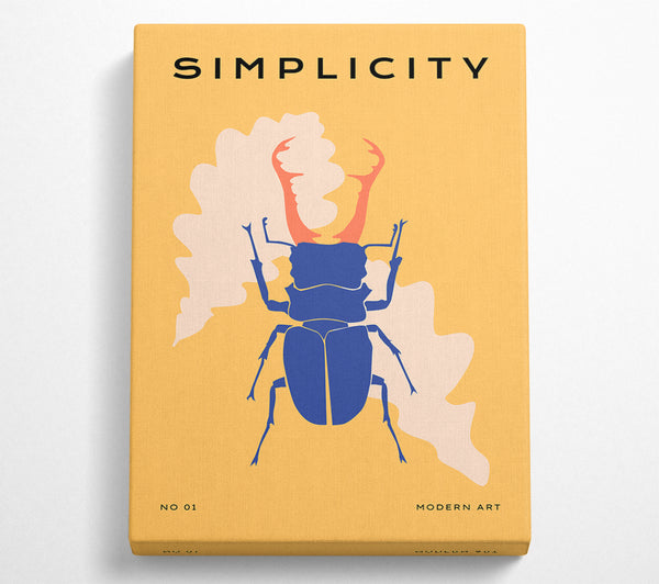  A Canvas Print of Stag Beetle Simple Canvas Art