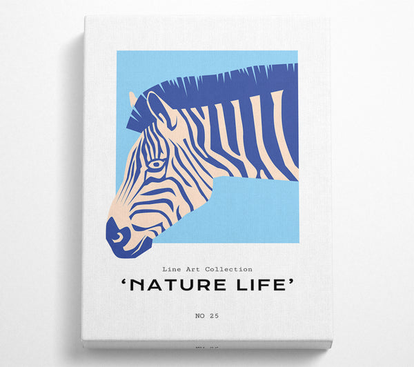  A Canvas Print of Zebra Nature Canvas Wall Art