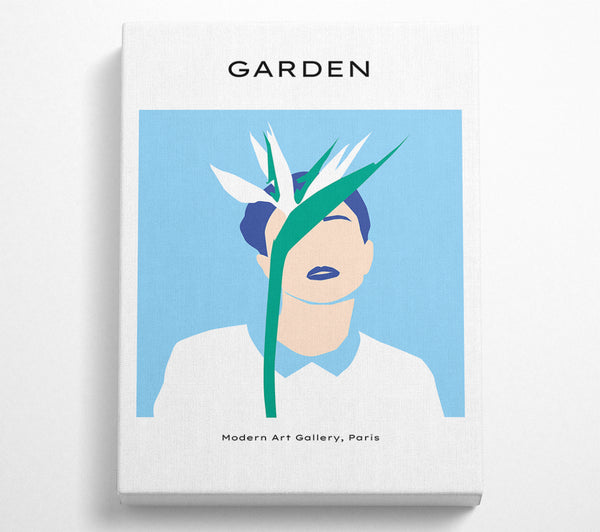  A Canvas Print of Bird Of Paradise White Flower Canvas Art