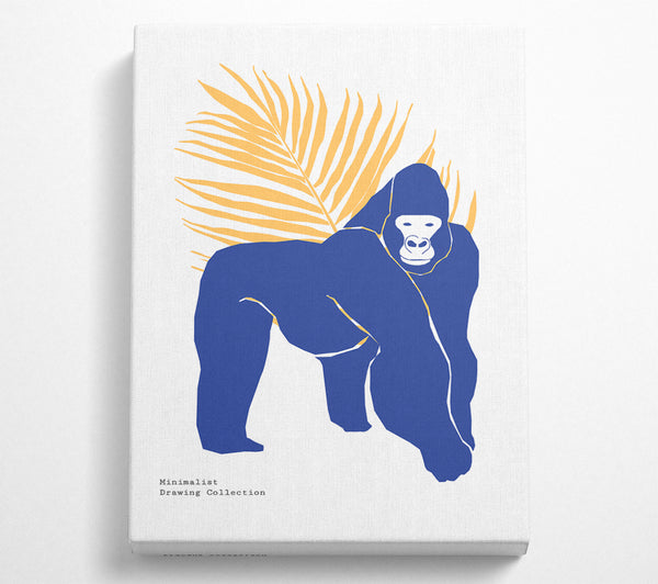  A Canvas Print of Simple Gorilla Canvas Wall Art