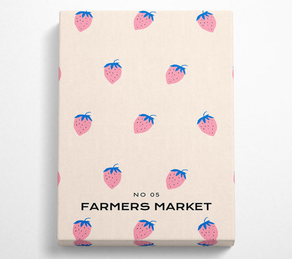  A Canvas Print of Strawberries Farmers Market Canvas Art
