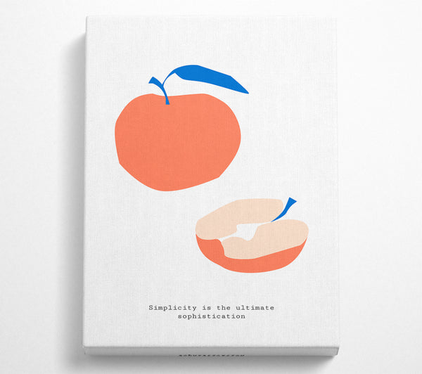  A Canvas Print of Simple Apple Canvas Print