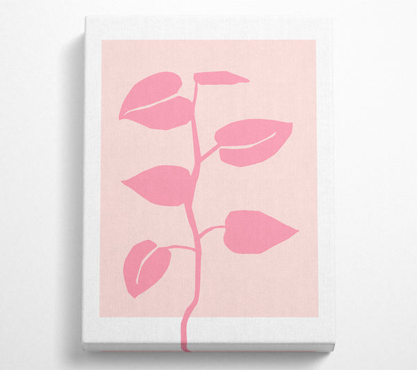 Einfache rosa Pflanze