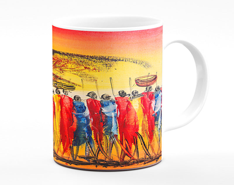 African Tribe Offering Mug