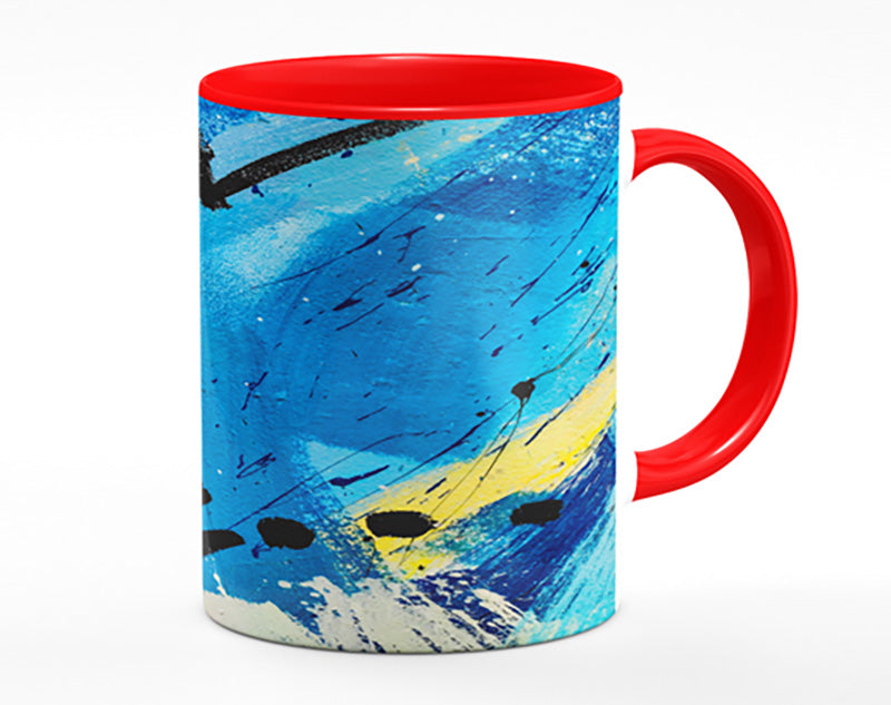 Broad Strokes Of Blue Paint Mug
