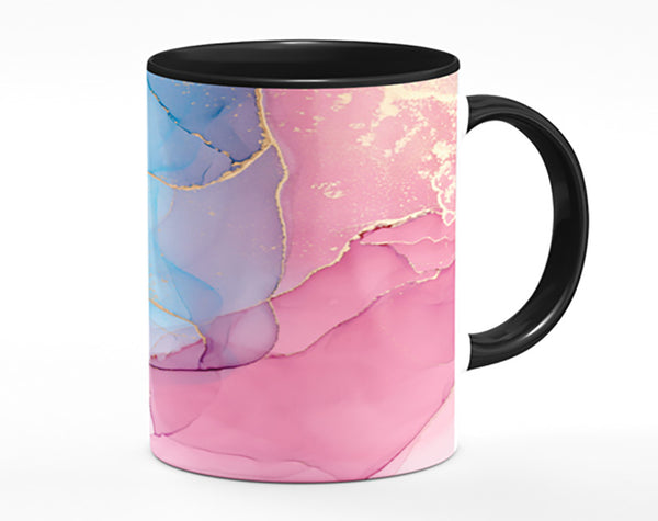 Pink And Blue Fusion Glitter Mug
