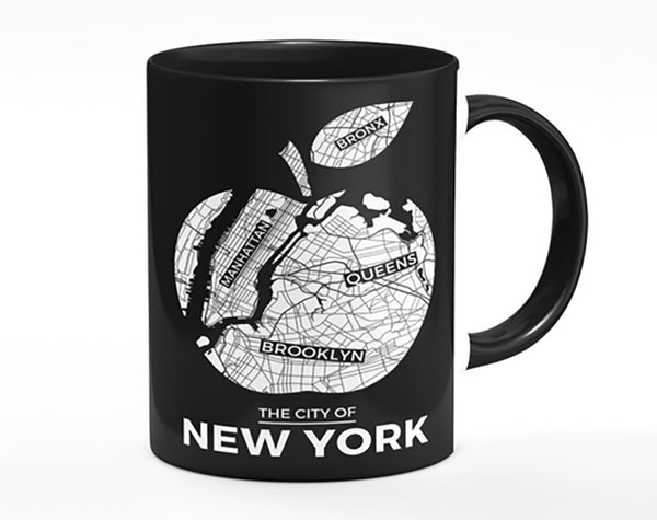 Retro map Of The City 10 Mug