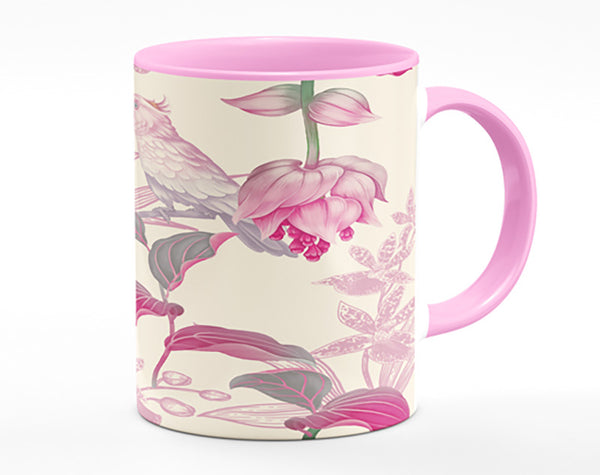 The Parrot Is Of Floral Pattern Mug