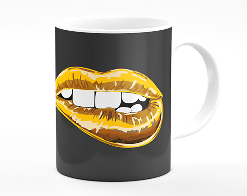 Gold Lip Bite Mug
