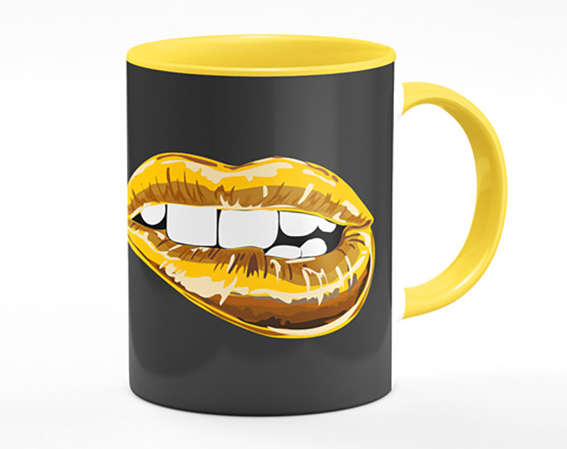 Gold Lip Bite Mug