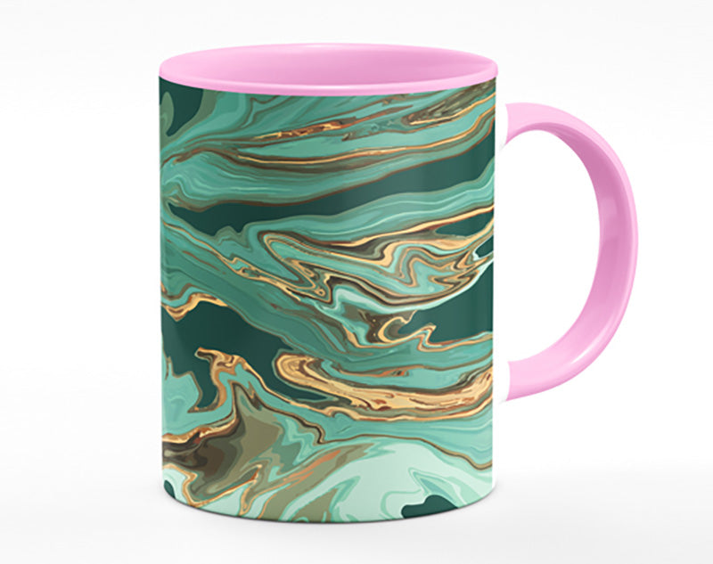 Green Fold To Gold Mug