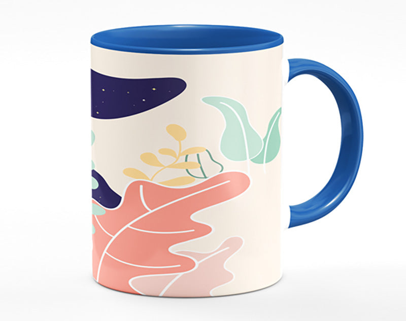 Modern Woman And Shapes Mug