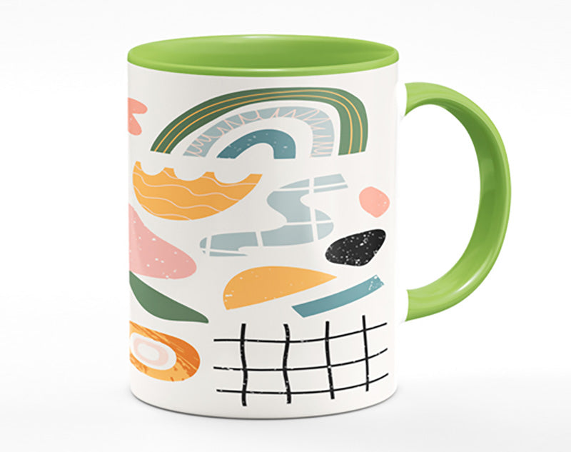 Modern Shapes And Flowers Mug