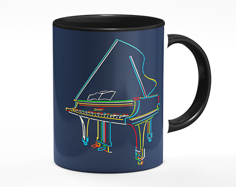 Rainbow Piano Mug