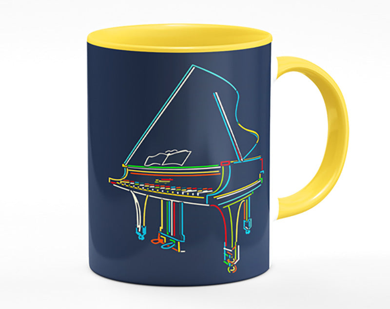 Rainbow Piano Mug