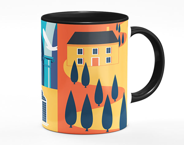 Italy Poster Illustration Mug