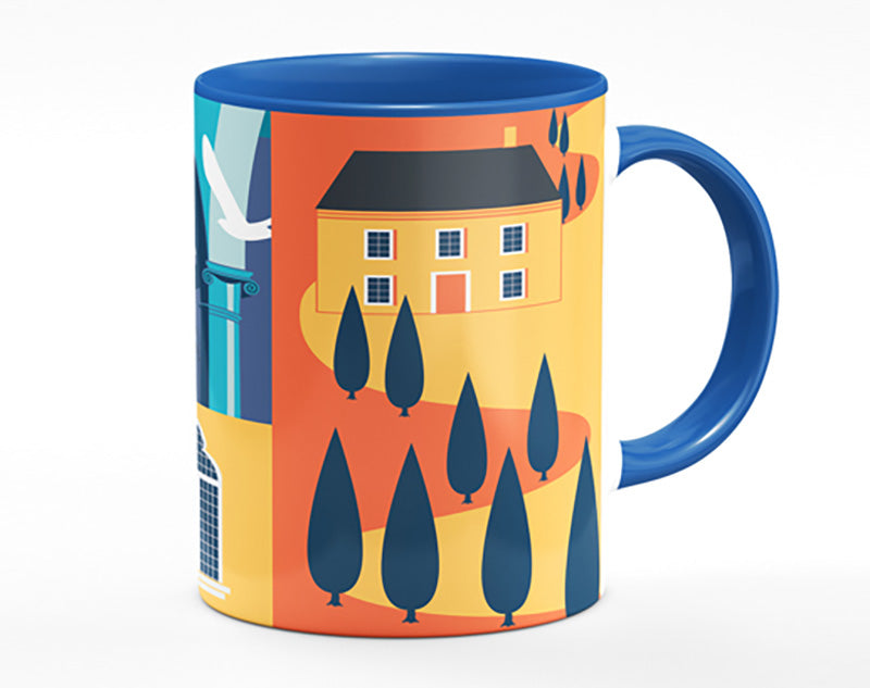 Italy Poster Illustration Mug