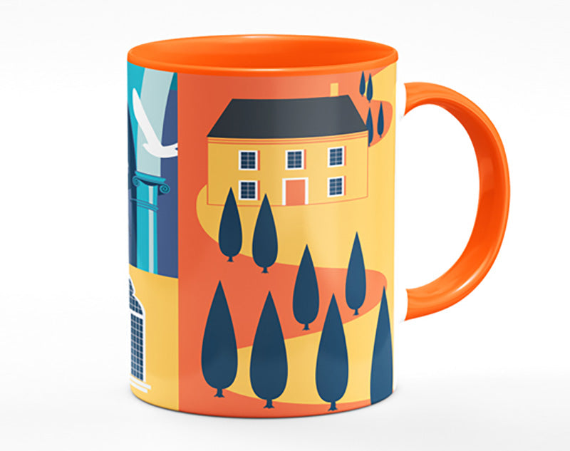 Italy Poster Illustration Mug