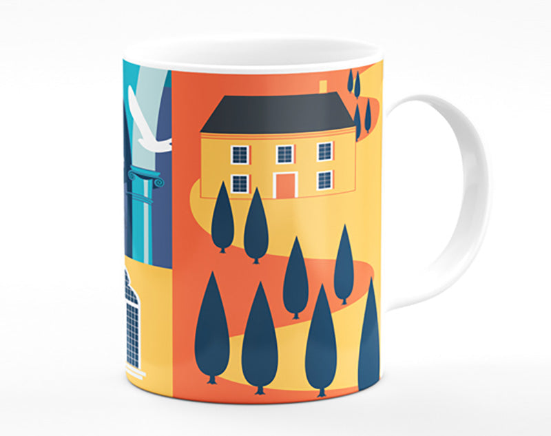 Italy Poster Illustration Mug