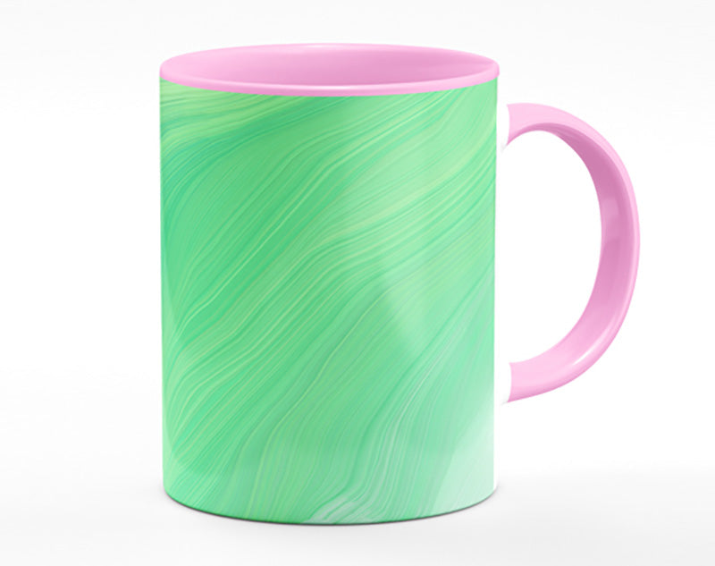 Green Formation Of Colour Mug