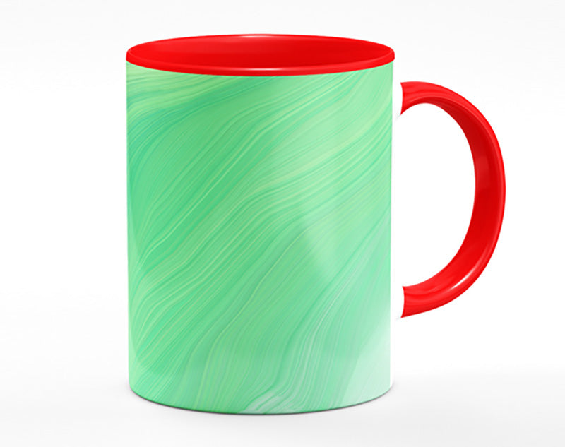 Green Formation Of Colour Mug